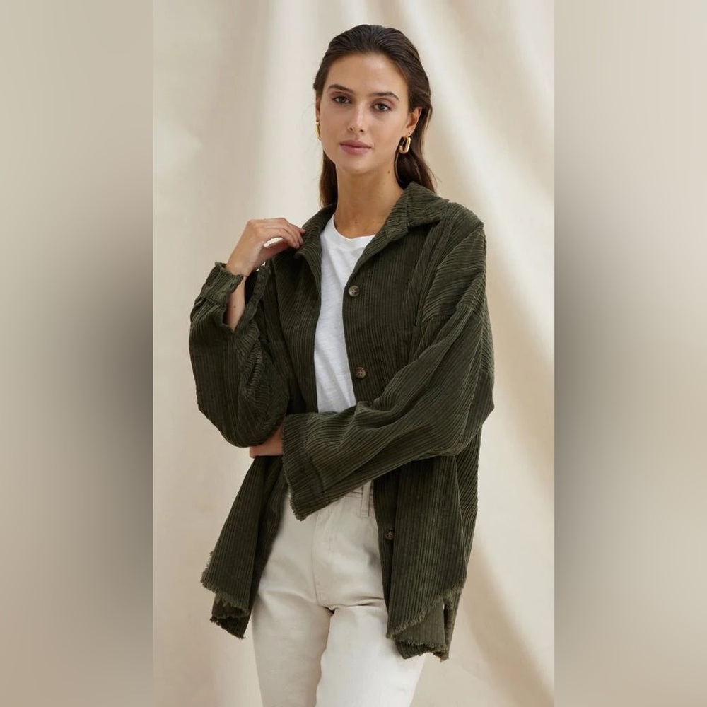 Charli Delphine Oversized
Corduroy Shirt